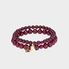 Armband set kraal bordeaux