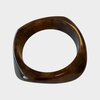 Armband bangle resin bruin
