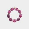 Armband resin staal magenta