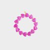 Armband harten staal fuchsia