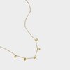 Ketting staal hartjes goud