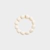 Armband hart kraal beige