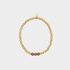 Armband trio crystal bruin