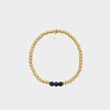 Armband trio crystal zwart