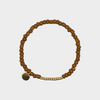 Armband rocaille cognac