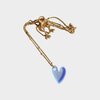 Ketting hart acryl blauw