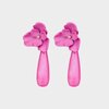 Oorbellen bloem drop fuchsia