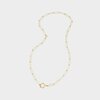 Ketting schakel goud geborsteld