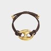 Armband boon staal bruin