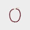 Ketting kraal resin bordeaux