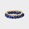 Armband set square donkerblauw