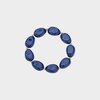 Armband ovaal resin blauw
