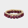Armband set square bordeaux