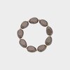 Armband ovaal resin taupe