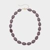 Ketting ovaal resin bruin