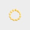 Armband hart kraal geel
