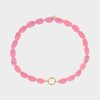 Ketting kraal resin roze