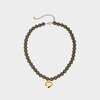 Ketting kraal hart olijf