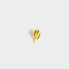 Pin crystal hart wit