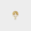 Pin kruis crystal wit