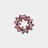 Broche krans crystal magenta