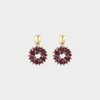 Oorbellen cirkel candy bordeaux