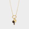 Ketting trio hart bruin