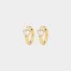 Oorbellen crystal hart goud