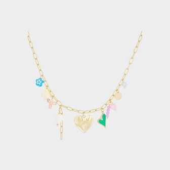 Ketting staal bedel spring