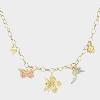 Ketting staal bedel flora