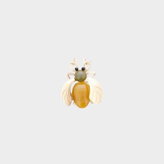 Broche kever oker