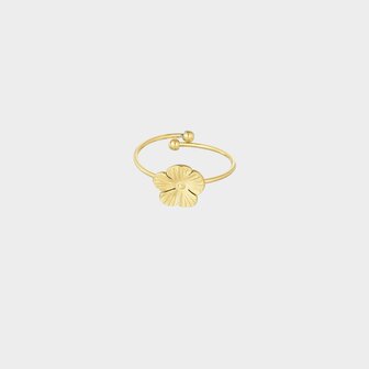Ring bloem goud