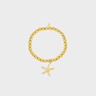 Armband bol staal zeester