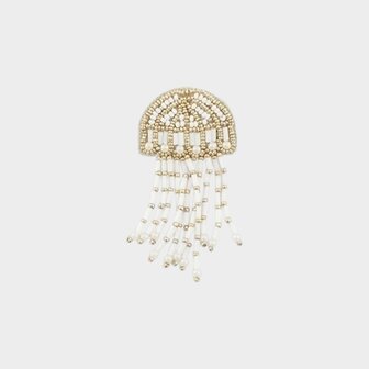 Broche kwal wit