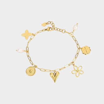 Armband bedel parel lente