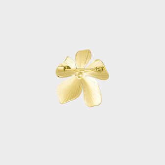 Broche bloem goud