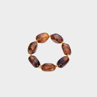 Armband resin bruin