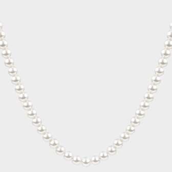 Ketting parels wit