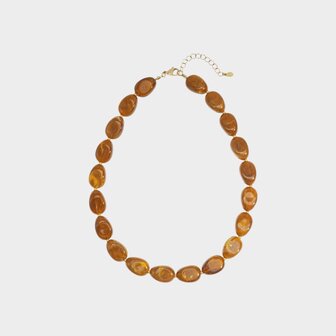 Ketting resin bruin