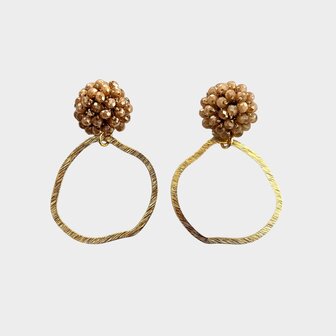 Oorbellen knop candy nature