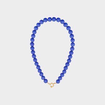 Ketting kraal slot kobalt