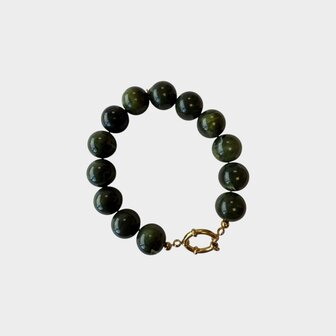 Armband bol slot groen