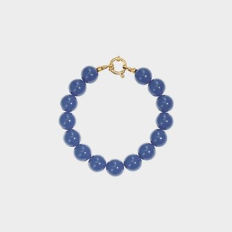 Armband kraal slot blauw