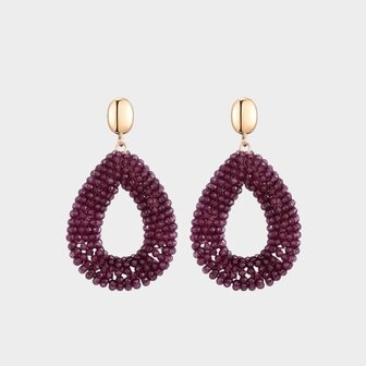 Oorbellen drop candy magenta