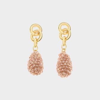 Oorbellen schakel candy nude