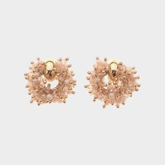 Oorbellen candy rond nude