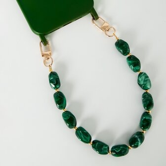 Telefoonkoord steen roze