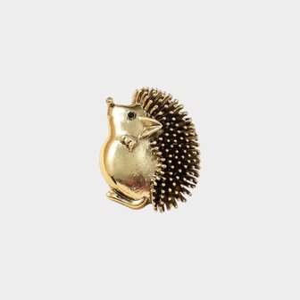 Broche egel goud