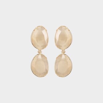 Oorbellen cat stone nude