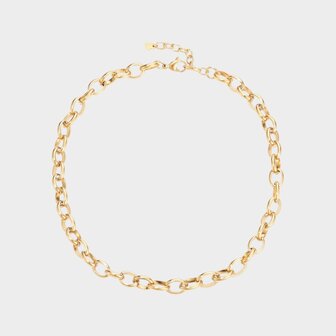 Ketting schakel grof goud